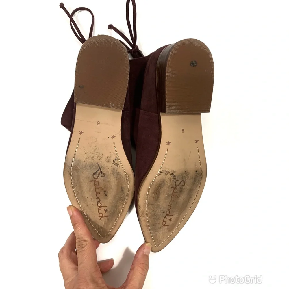 LIKE NEW ANTHROPOLOGIE Splendid Suede Booties Sz 6 - Picture 8 of 9